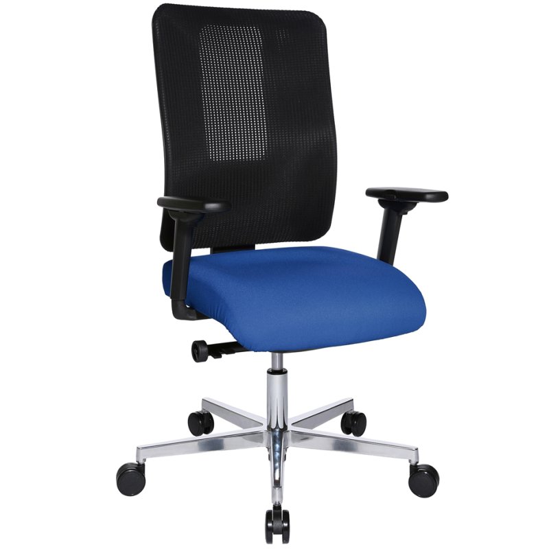 Topstar bureaustoel Sitness Open X (N) Deluxe, blauw, met armleuningen
